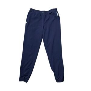 Womens Figs Scrub Pants Jogger Elastic Cuff Black W20SW2030  Blue Small